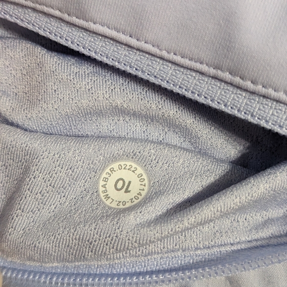 EUC! Lululemon Pace Rival Skirt In Light Blue Size 10 - Picture 14 of 16